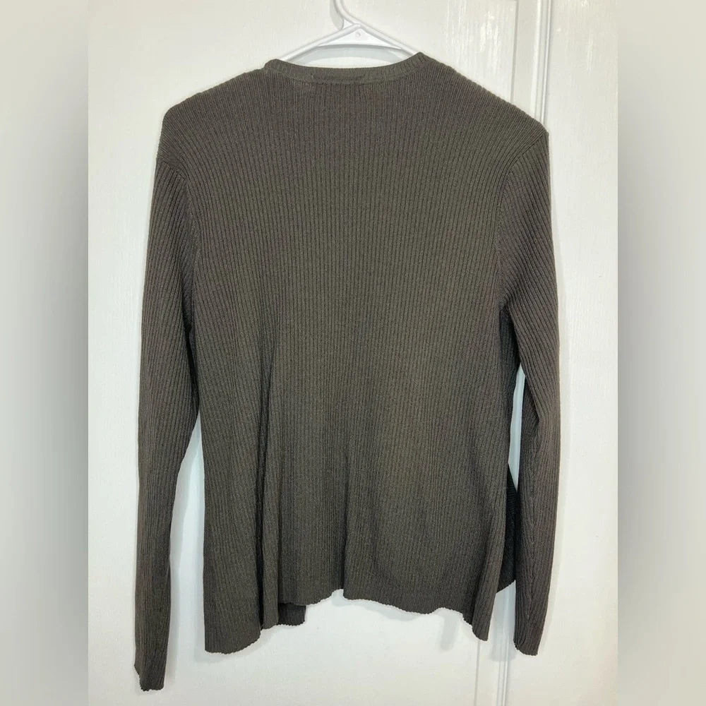 i.e. ribbed knit sweater cardigan with top size M